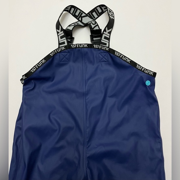 157 FUNK Kids Muddy Buddy Coverall Waterproof Rain Suit size 80 gently used - Picture 4 of 15